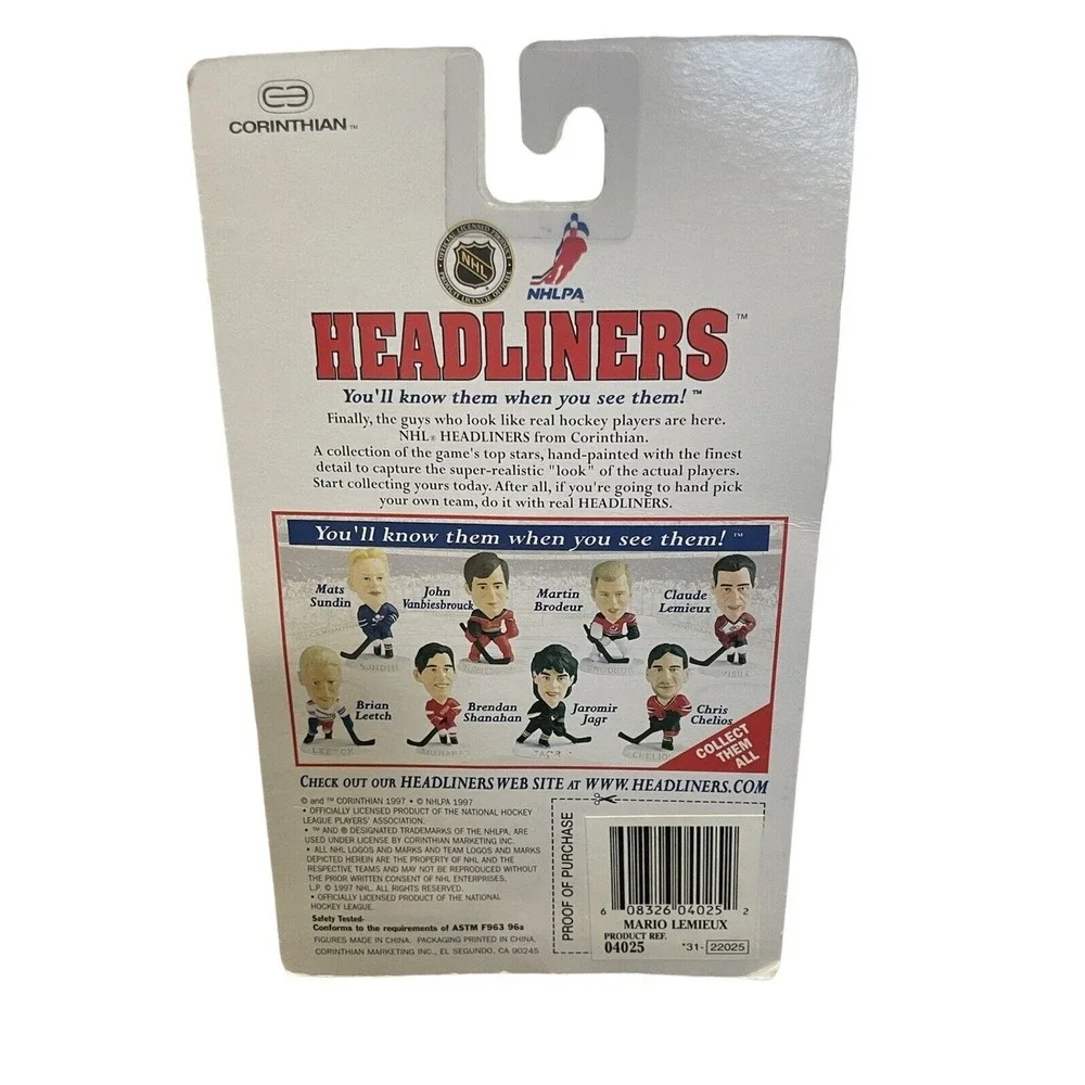 Mario Lemieux 1996 NHL Headliners‎ Figure Signature Series Pittsburgh Penguins